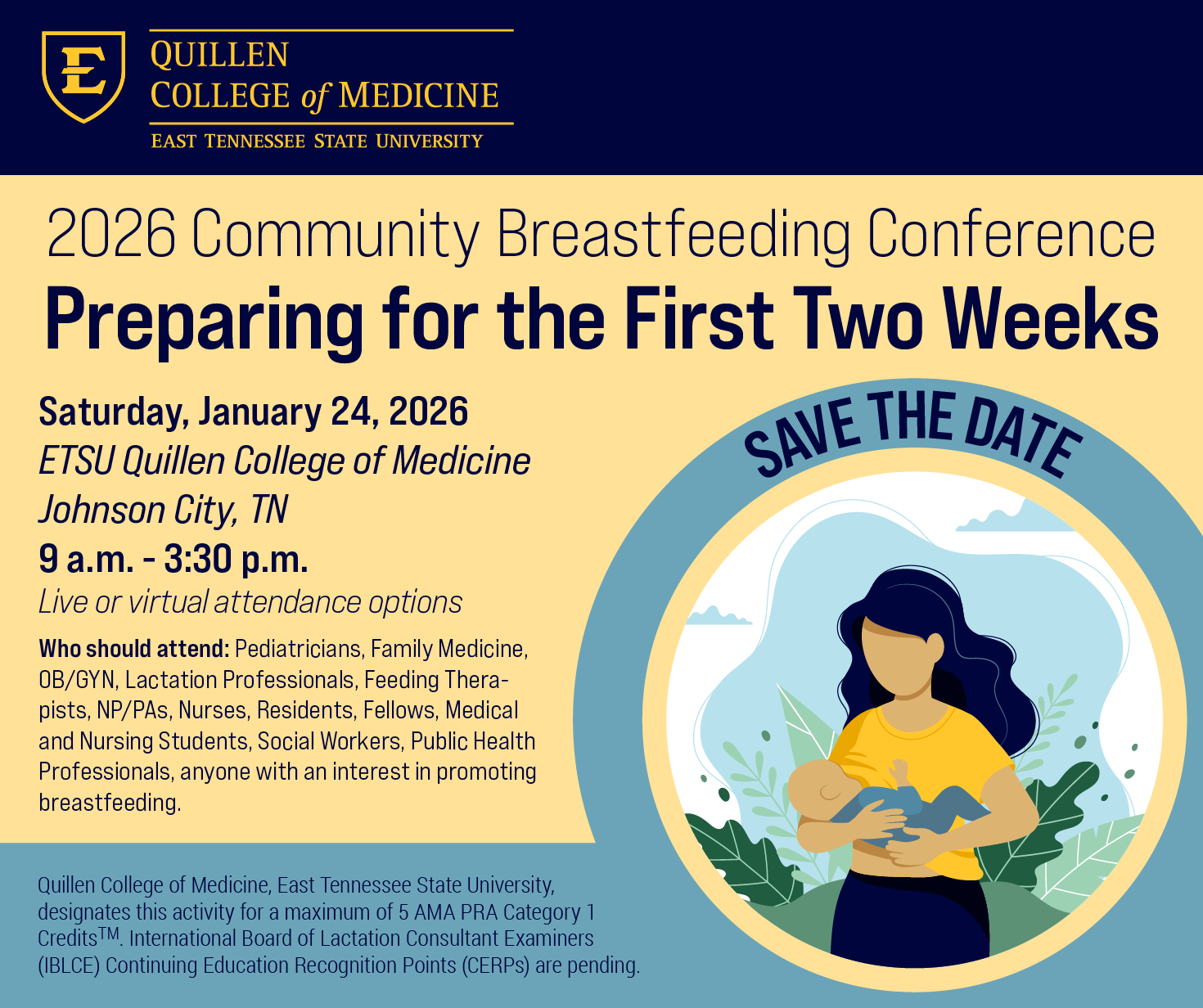 ETSU Breastfeeding Conference Banner